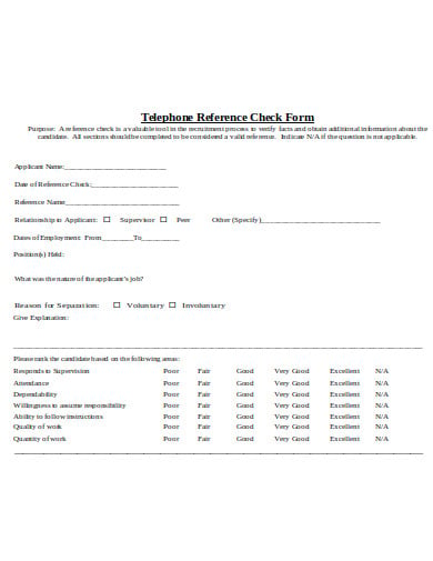 telephone-reference-check-form-sample