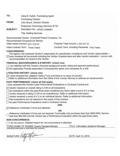 Reference Check Letter