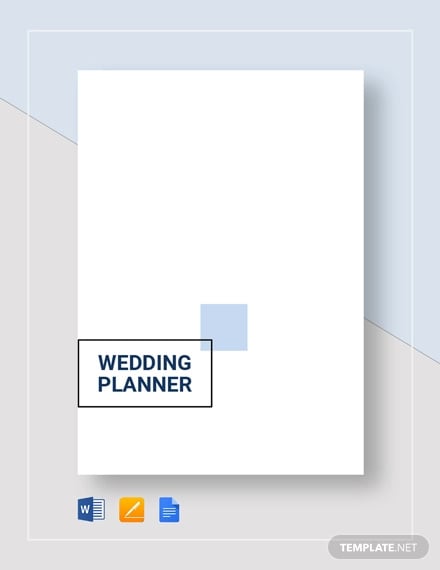 wedding planner template