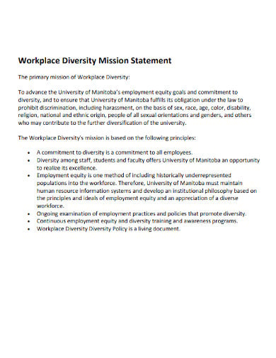 workplace-diversity-mission-statement
