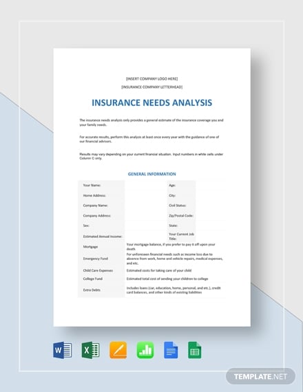 insurance needs analysis