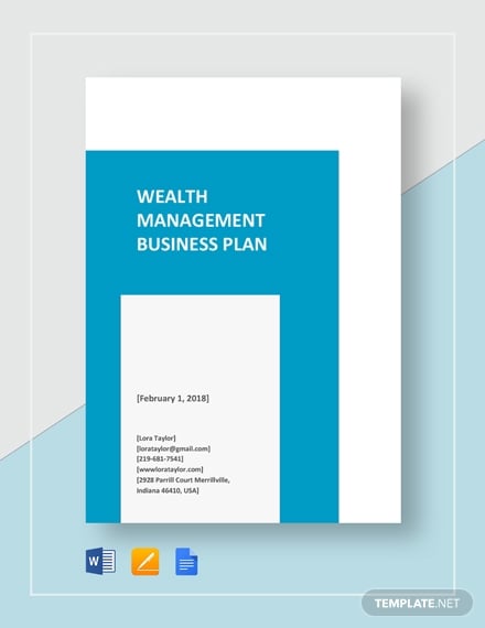 wealth management business plan