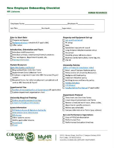 10+ New Hire Onboarding Checklist Templates in Excel | Numbers | Word ...