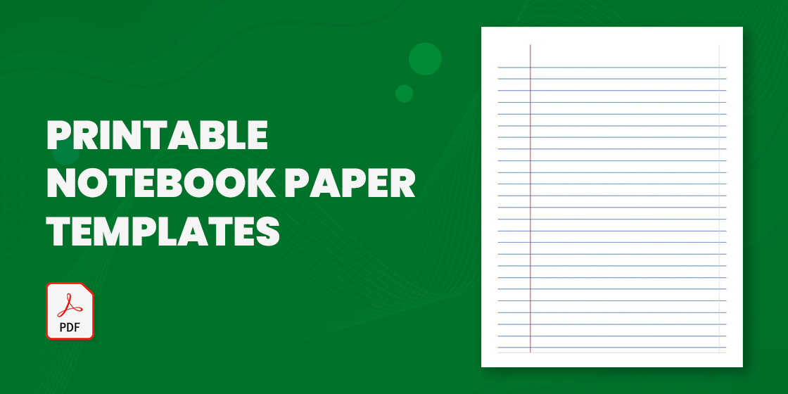 Printable Notebook Paper - 28+ PDF Documents Download