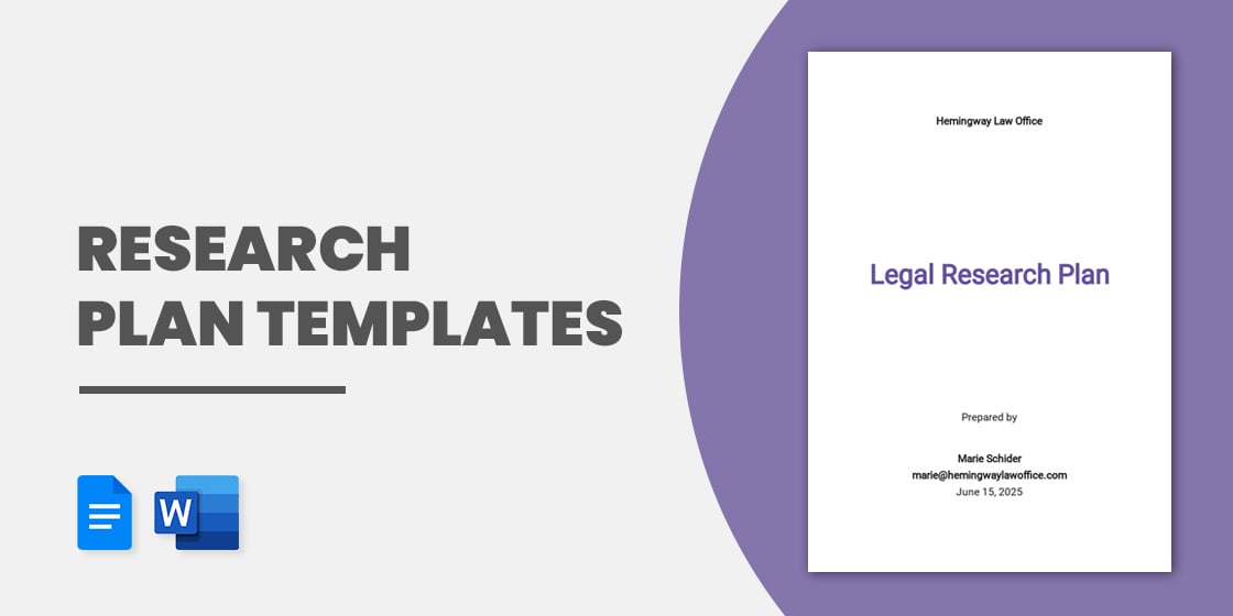 simple research plan template