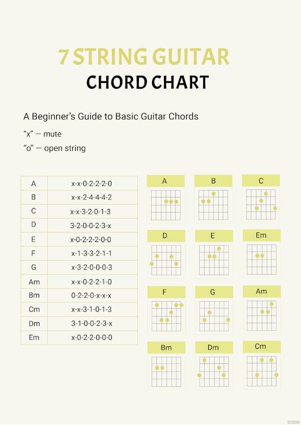 string guitar chord chart