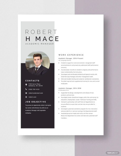 28+ Academic Curriculum Vitae Templates - PDF, DOC