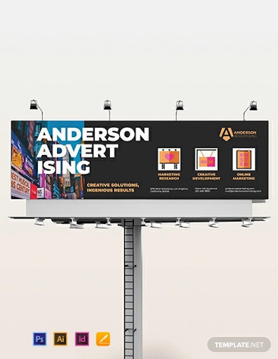 advertising agency billboard template