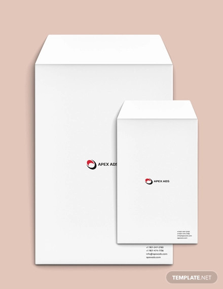 advertising consultant envelope template