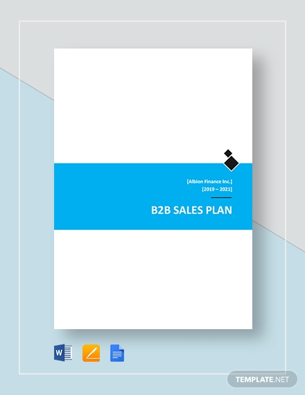 b2b sales plan