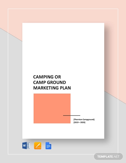 camping or camp ground marketing plan template