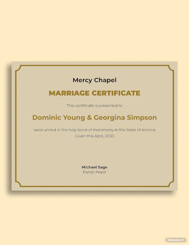 Editable Marriage Certificate Template Custom Certificate Of -  Portugal