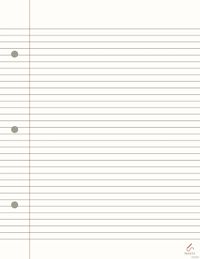 Printable Notebook Paper - 28+ PDF Documents Download