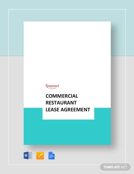 commercial restaurant lease agreement template