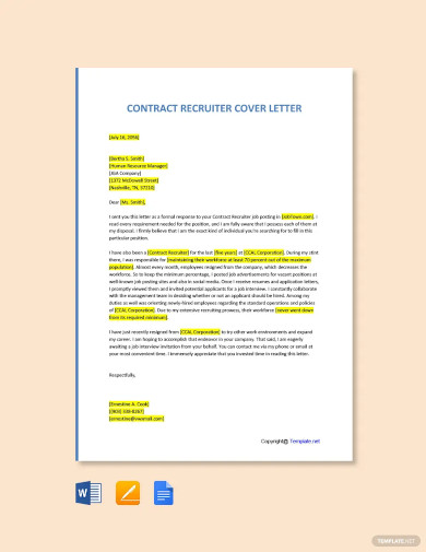 Contract Letter Template - 32+ Free Sample, Example Format Download