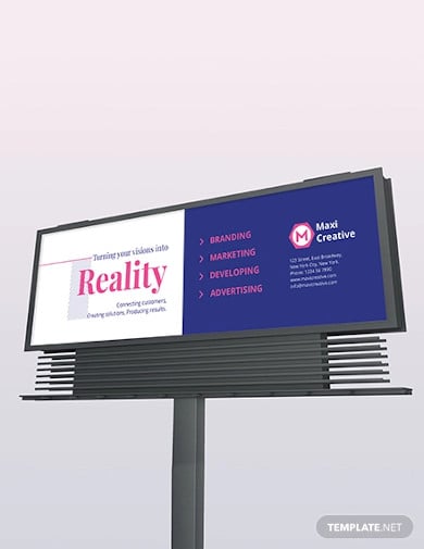 creative agency billboard template