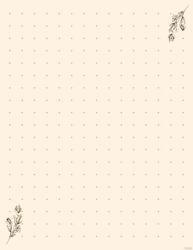 dot grid notebook paper template
