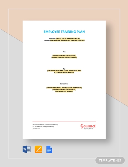 employee training plan