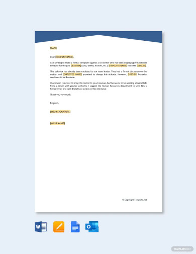 Complaint Letter - 37+ Free Word, PDF Format Download! | Free & Premium ...