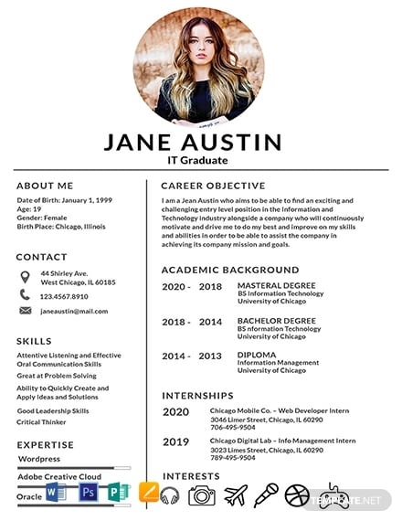free basic fresher resume template1