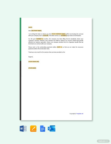 Contract Letter Template - 32+ Free Sample, Example Format Download ...