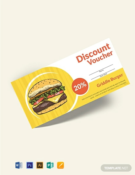 free fast food discount voucher template