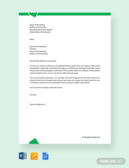 14+ Formal Rejection Letters - Sample, Example Format Download | Free ...