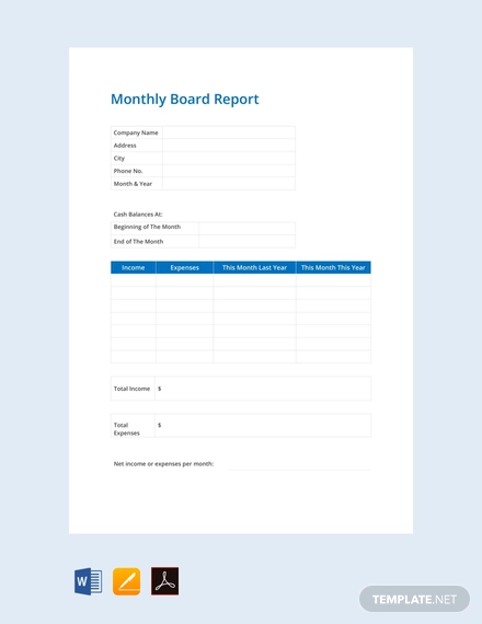 64+ Monthly Report Samples - Word, Docs