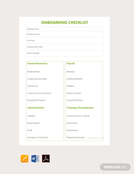 free onboarding checklist template 440x570