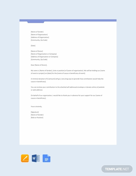 Sample Donation Request Letter - 11+ Free PDF, Word Documents Download