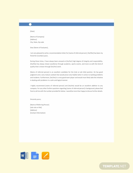 free-reference-letter-for-friend-template