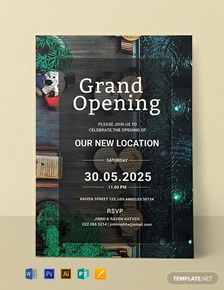 16+ Restaurant Grand Opening Invitation Designs & Templates - PSD, AI