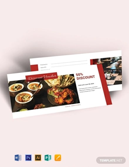 free restaurant voucher template