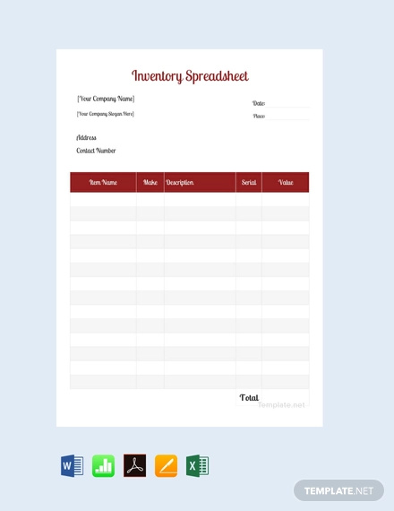 free-sample-inventory-spreadsheet-template