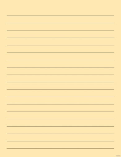 free simple notebook paper template