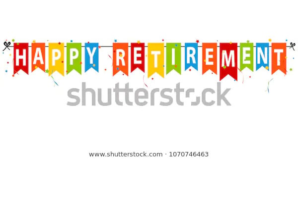 happy retirement banner indesign