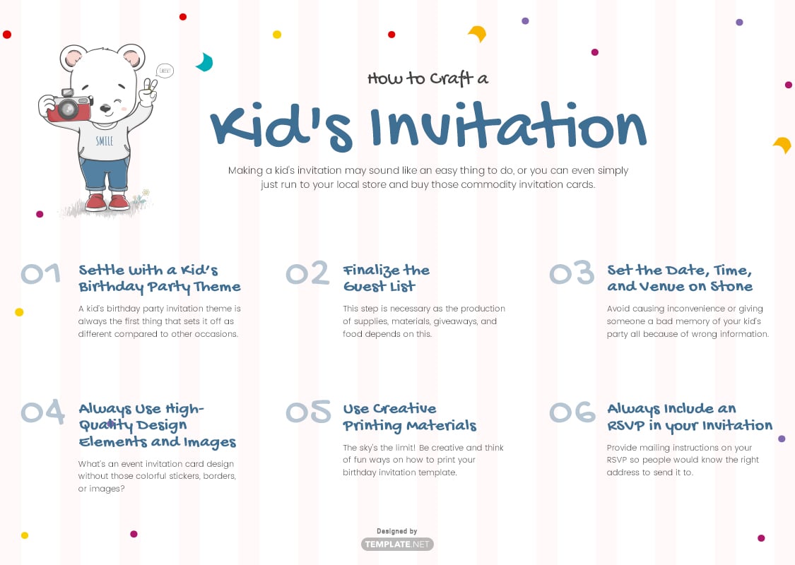 kids invitation template