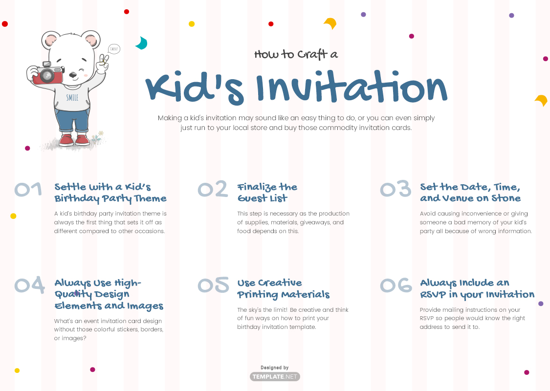 kids invitation template