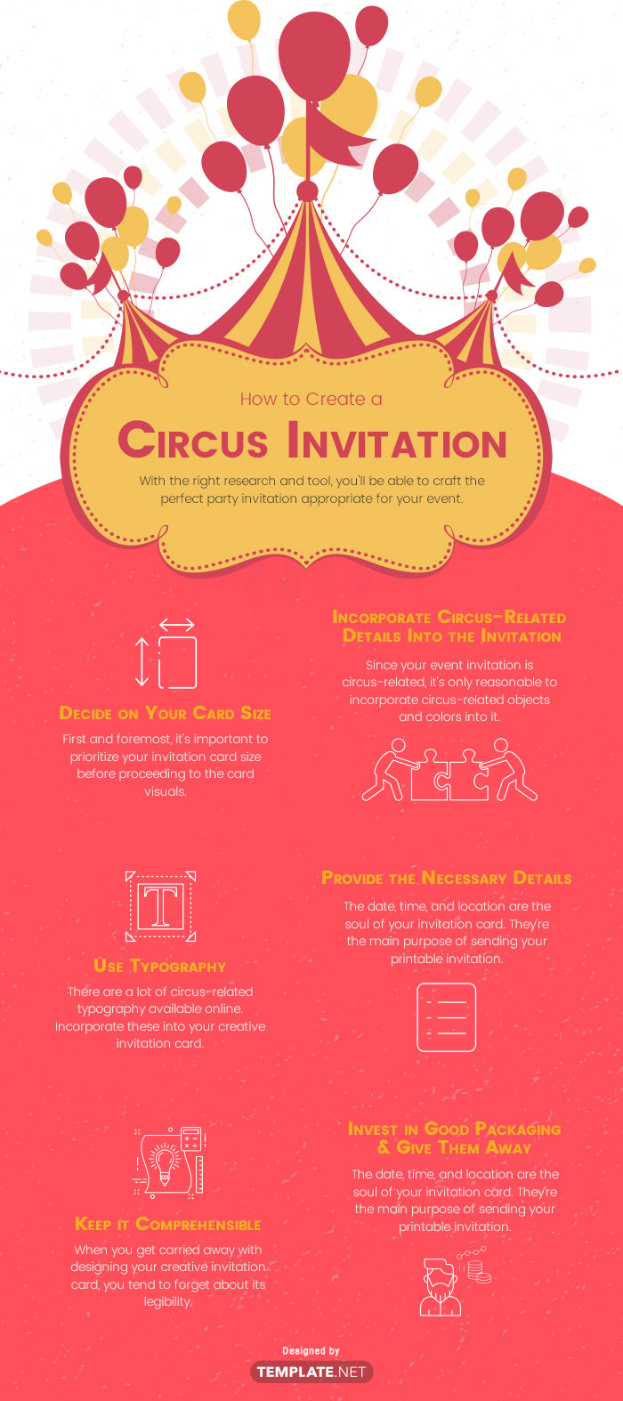 circus invitation template