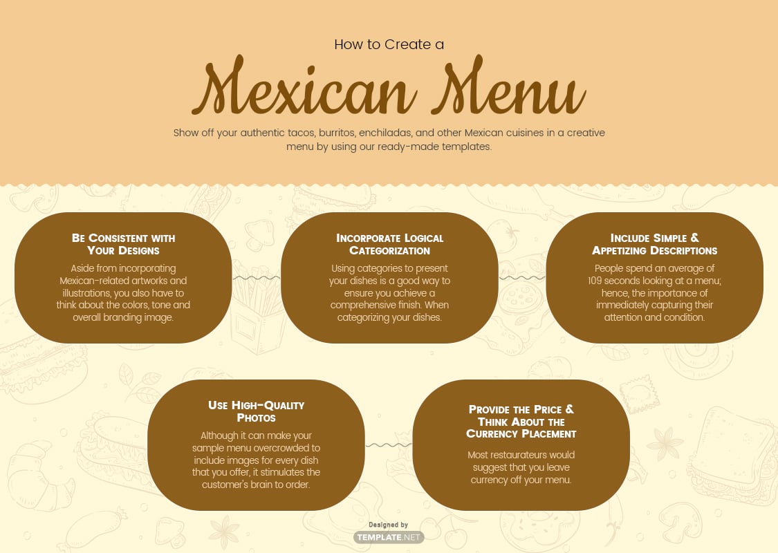 mexican menu template