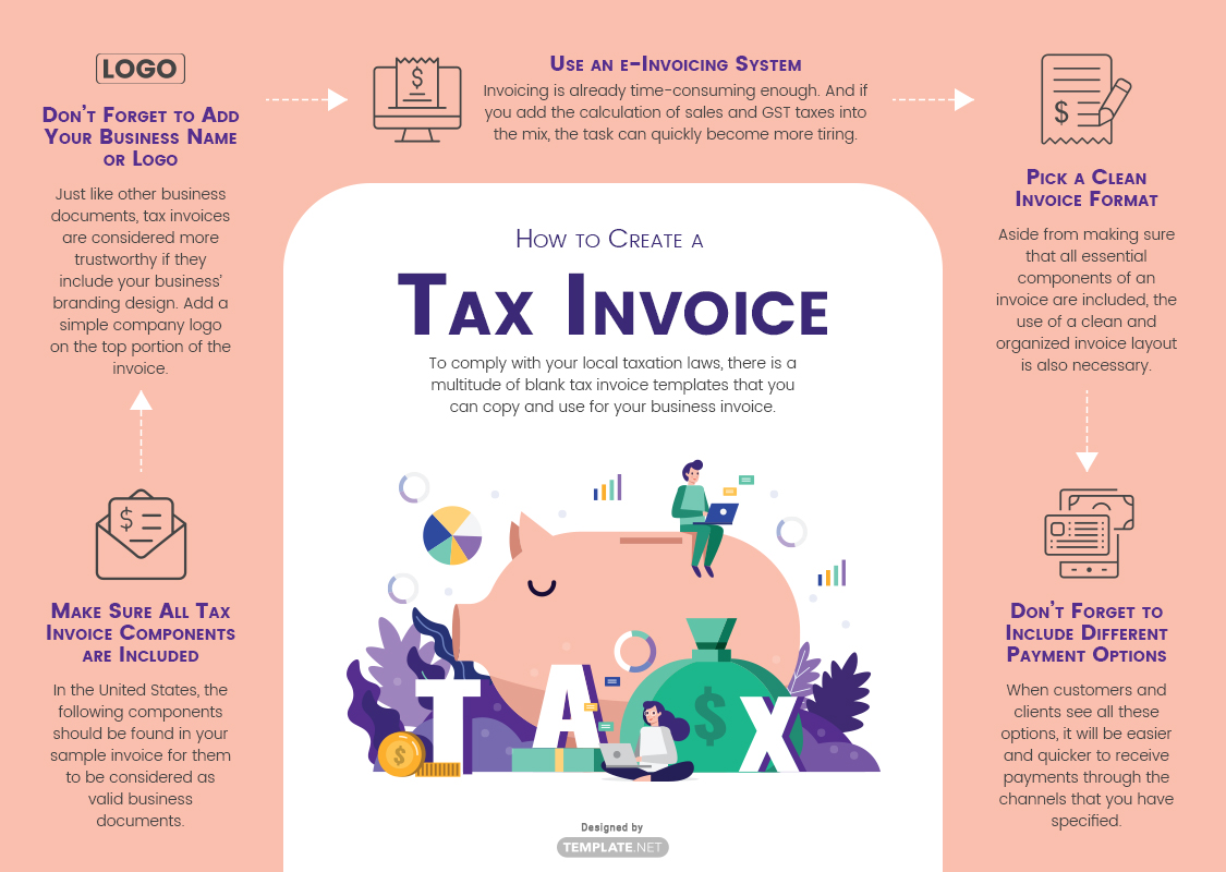 FREE Tax Invoice Templates - PDF | Word (DOC) | Excel ...