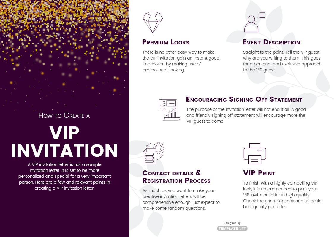 vip invitation template