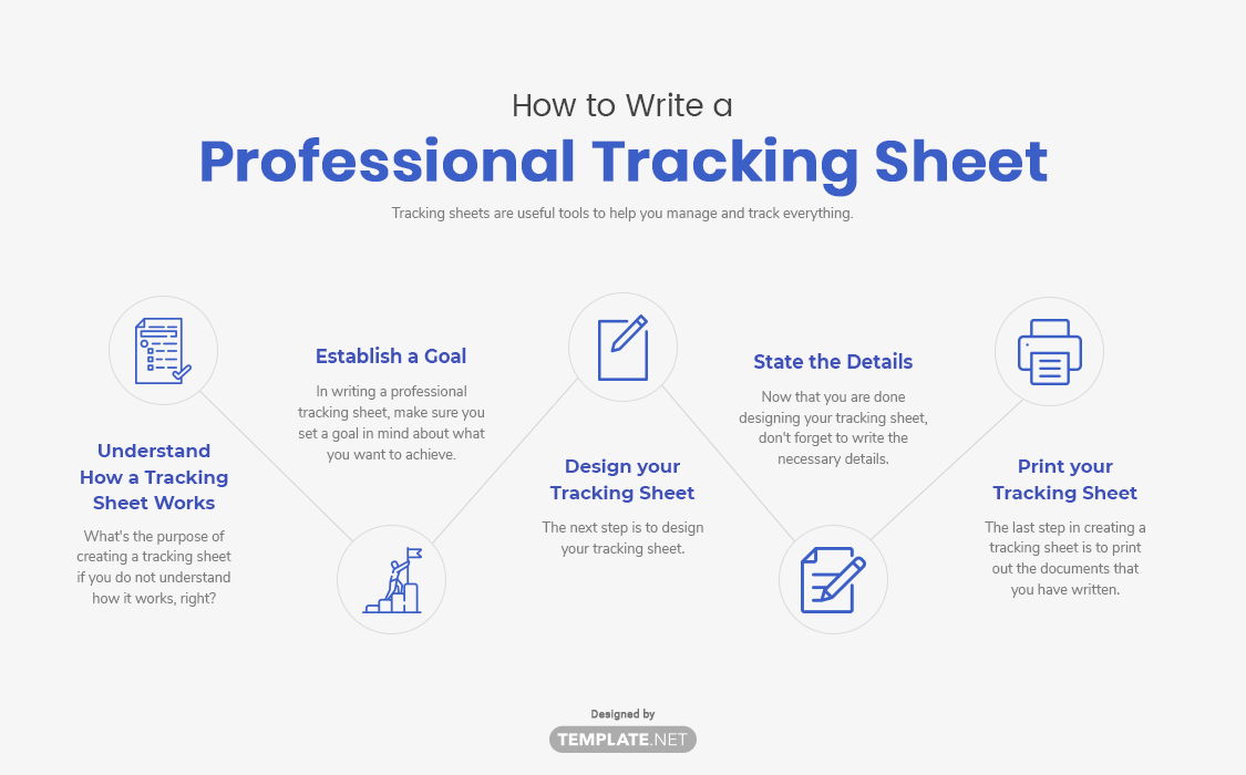 professional tracking sheet template