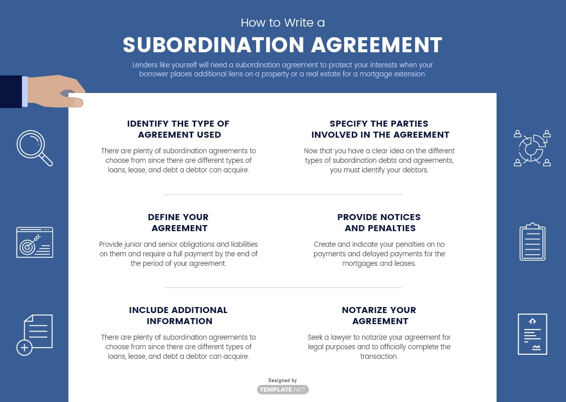 subordination agreement template