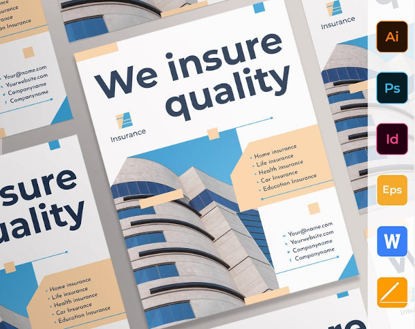 insurance agency poster template