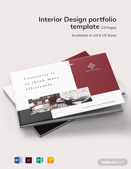 interior design portfolio template