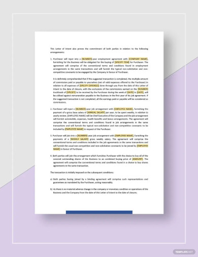 29+ Sample Free Letter of Intent Templates - PDF, Word | Free & Premium ...