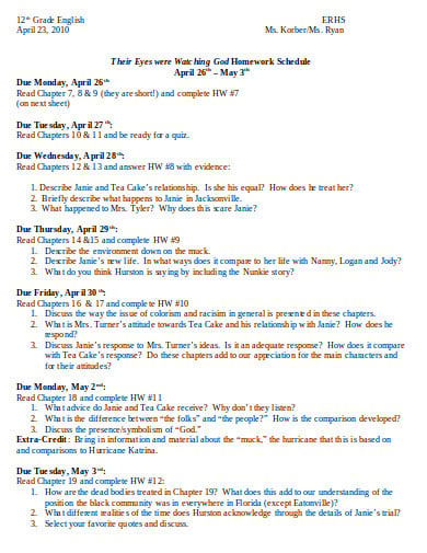 9  Nanny Schedule Templates in PDF DOC