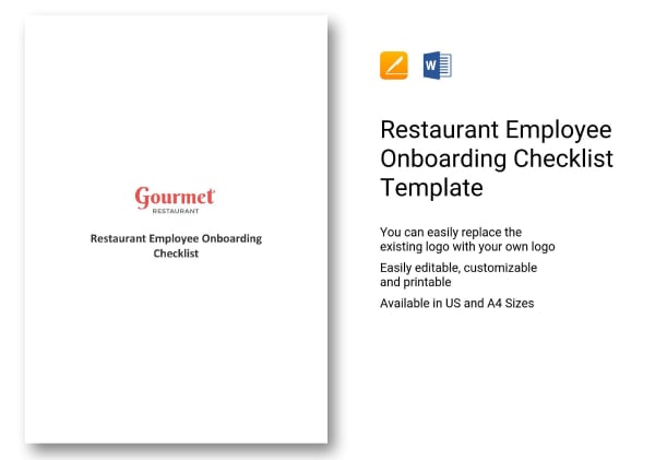 restaurant employee onboarding checklist