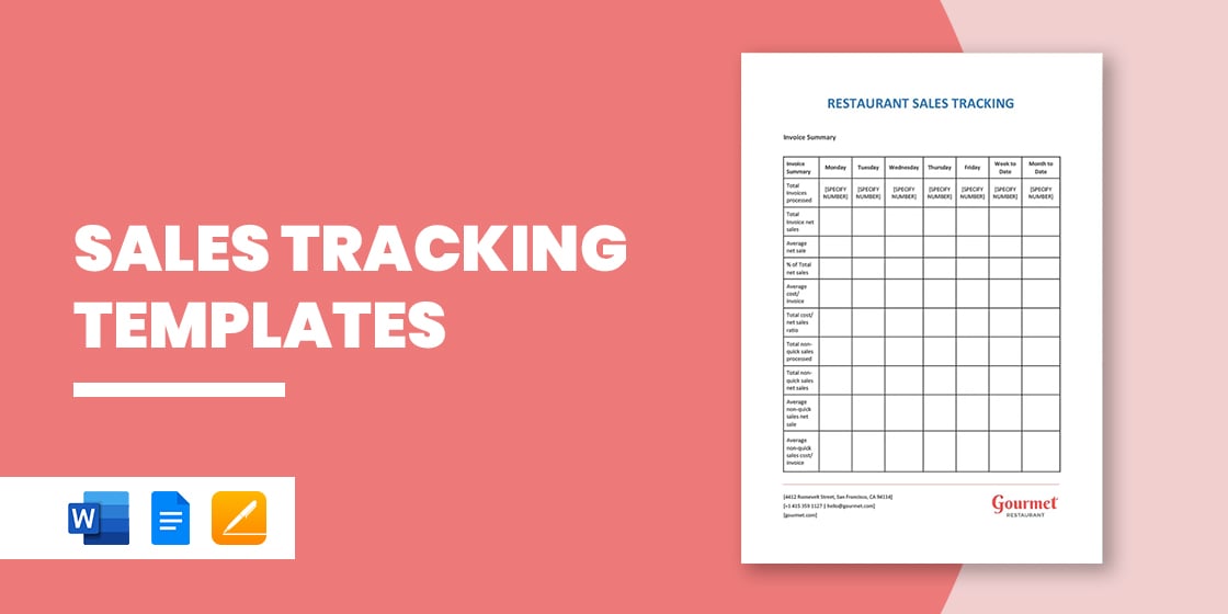 sales tracking templates